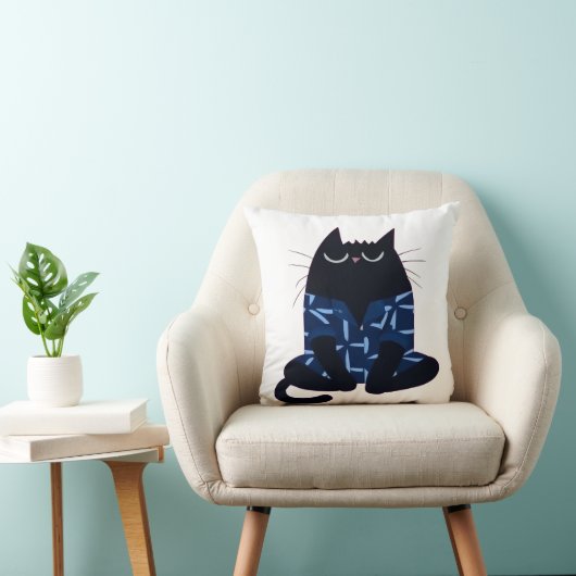 居心地の良い猫枕 クッション (椅子)