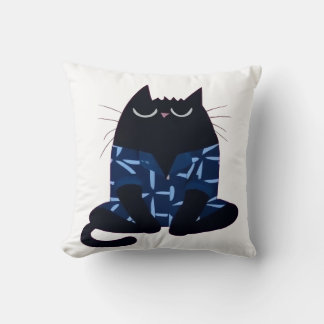 居心地の良い猫枕 クッション