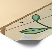 居心地の良い猫風呂：お洒落くつろぎ ポスター (角)