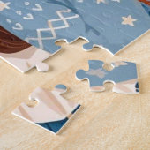 居心地の良い祝夜は毛布で編んだ ジグソーパズル (側面)