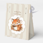 居心地の良い秋のキツネベビーシャワーコージーウッドランドパーティー フェイバーボックス (裏面サイド)