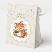 居心地の良い秋のキツネベビーシャワーコージーウッドランドパーティー フェイバーボックス (裏面サイド)