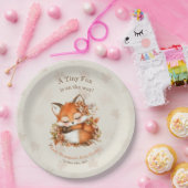 居心地の良い秋のキツネベビーシャワーコージーウッドランドパーティー ペーパープレート (パーティー)