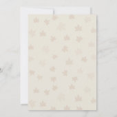 居心地の良い秋のキツネベビーシャワーコージーウッドランドパーティー 招待状 (裏面)