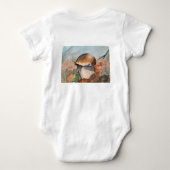 居心地の良い秋のキノコ水の色 – フォレストフロアボール ベビーボディスーツ (裏面)