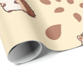 居心地の良い秋のシームレスヘッジホッグ包装紙 ラッピングペーパー (ロールコーナー)