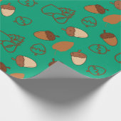 居心地の良い秋のシームレスヘーゼルナットラッピング紙 ラッピングペーパー (角)