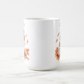 居心地の良い秋のシーン暖かい美的ソフトオレンジ コーヒーマグカップ (中央)