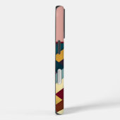 居心地の良い秋のトーン織りパターンモノグラムの Case-Mate iPhoneケース (裏面 / 右)