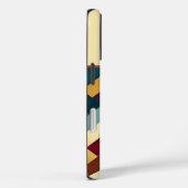 居心地の良い秋のトーン織りパターンモノグラムの Case-Mate iPhoneケース (裏面 / 右)