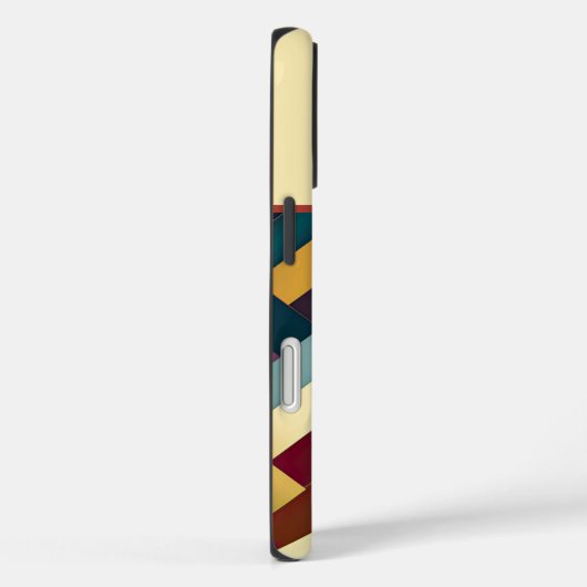 居心地の良い秋のトーン織りパターンモノグラムの Case-Mate iPhoneケース (裏面 / 右)