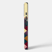 居心地の良い秋のトーン織りパターンモノグラムの Case-Mate iPhoneケース (裏面 / 左)