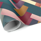 居心地の良い秋のトーン織りパターン ラッピングペーパー (ロールコーナー)