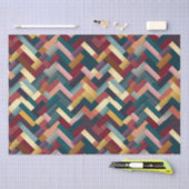 居心地の良い秋のトーン織りパターン 薄葉紙 (クラフト)