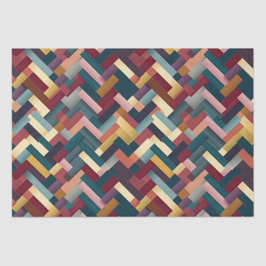 居心地の良い秋のトーン織りパターン 薄葉紙 (正面)