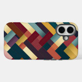 居心地の良い秋のトーン織りパターン Case-Mate iPhoneケース (裏面 (横))