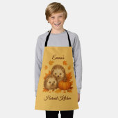 居心地の良い秋のハリネズミ収穫キッチン名台詞 エプロン (着用した状態)
