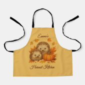 居心地の良い秋のハリネズミ収穫キッチン名台詞 エプロン (正面)