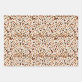 居心地の良い秋の包み紙 ラッピングペーパーシート