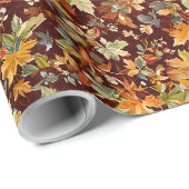居心地の良い秋の包み紙 ラッピングペーパー (ロールコーナー)