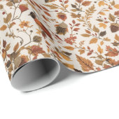 居心地の良い秋の包み紙 ラッピングペーパー (ロールコーナー)