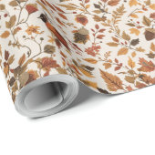 居心地の良い秋の包み紙 ラッピングペーパー (ロールコーナー)
