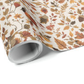 居心地の良い秋の包み紙 ラッピングペーパー (ロールコーナー)