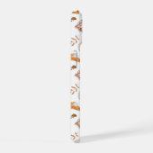 居心地の良い秋の必需品の水彩パターン iPhone 15ケース (右側面)