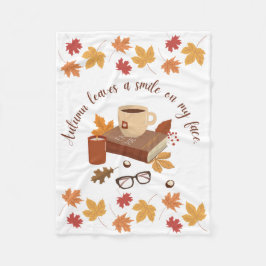 居心地の良い秋の毛布 フリースブランケット