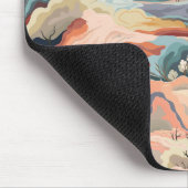 居心地の良い秋の色抽象芸術デジタルアート マウスパッド (コーナー)