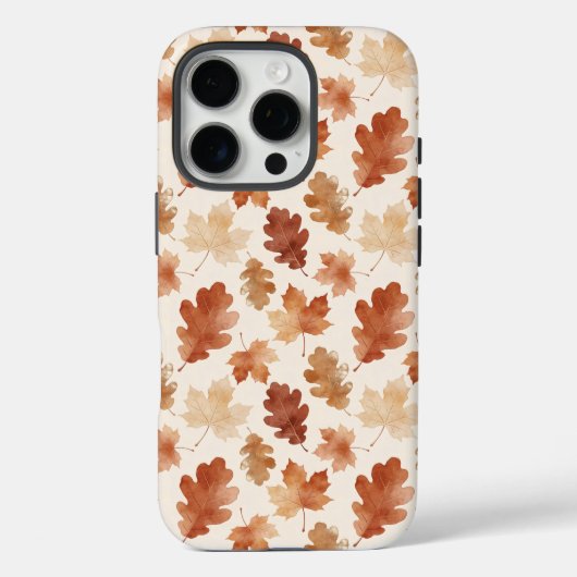 居心地の良い秋の葉の模様 Case-Mate iPhoneケース (裏面)