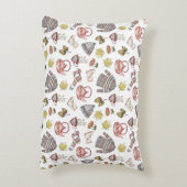 居心地の良い秋の要素パターン アクセントクッション (裏面(縦))