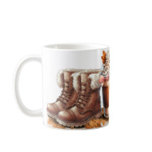 居心地の良い秋の雰囲気 – ブーツ、カボチャ、ニットハット