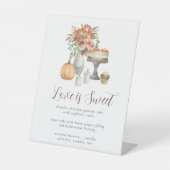 居心地の良い秋カボチャ「愛は甘い」デザートメニュー 台座サイン (正面)