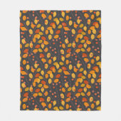 居心地の良い秋フリースブランケットと紅葉 フリースブランケット (正面)