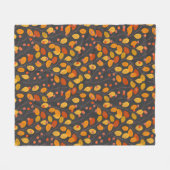 居心地の良い秋フリースブランケットと紅葉 フリースブランケット (正面(横))