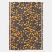 居心地の良い秋ブランケットと紅葉&ベリー スローブランケット (正面縦)