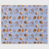 居心地の良い秋ヘーゼルナットシームレスラッピング紙デライト ラッピングペーパー (フラット)