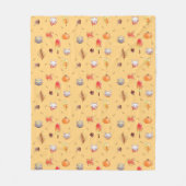 居心地の良い秋猫 フリースブランケット (正面)