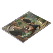 居心地の良い秋読のヌーク – 魔女ネコBooks Tea ノートブック (左側)