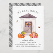 居心地の良い秋 |玄関ドアの動きのお知らせ 案内状 (正面/裏面)