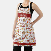 居心地の良い紅葉とパーソナライズされたキノコ エプロン (インサイチュ)