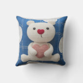 居心地の良い股関節熊装飾枕 クッション (裏面)