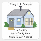 居心地の良い自宅住所の変更 スクエアシール (正面)