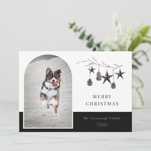 居心地の良い自然アーチフレームフォト シーズンカード (スタンド正面)