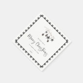 居心地の良い自然クリスマスパーティー スタンダードカクテルナプキン (角)