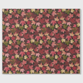 居心地の良い落下葉すべての行事ラッピング紙 ラッピングペーパー (フラット)