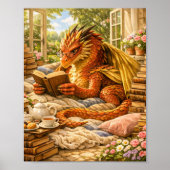 居心地の良い読書ドラゴン ポスター (正面)