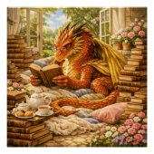 居心地の良い読書ドラゴン ポスター (正面)