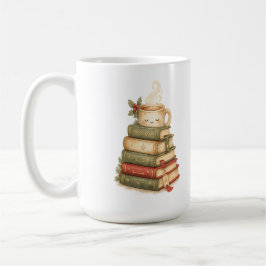 居心地の良い読書家のココア・スタック クリスマスマグ コーヒーマグカップ